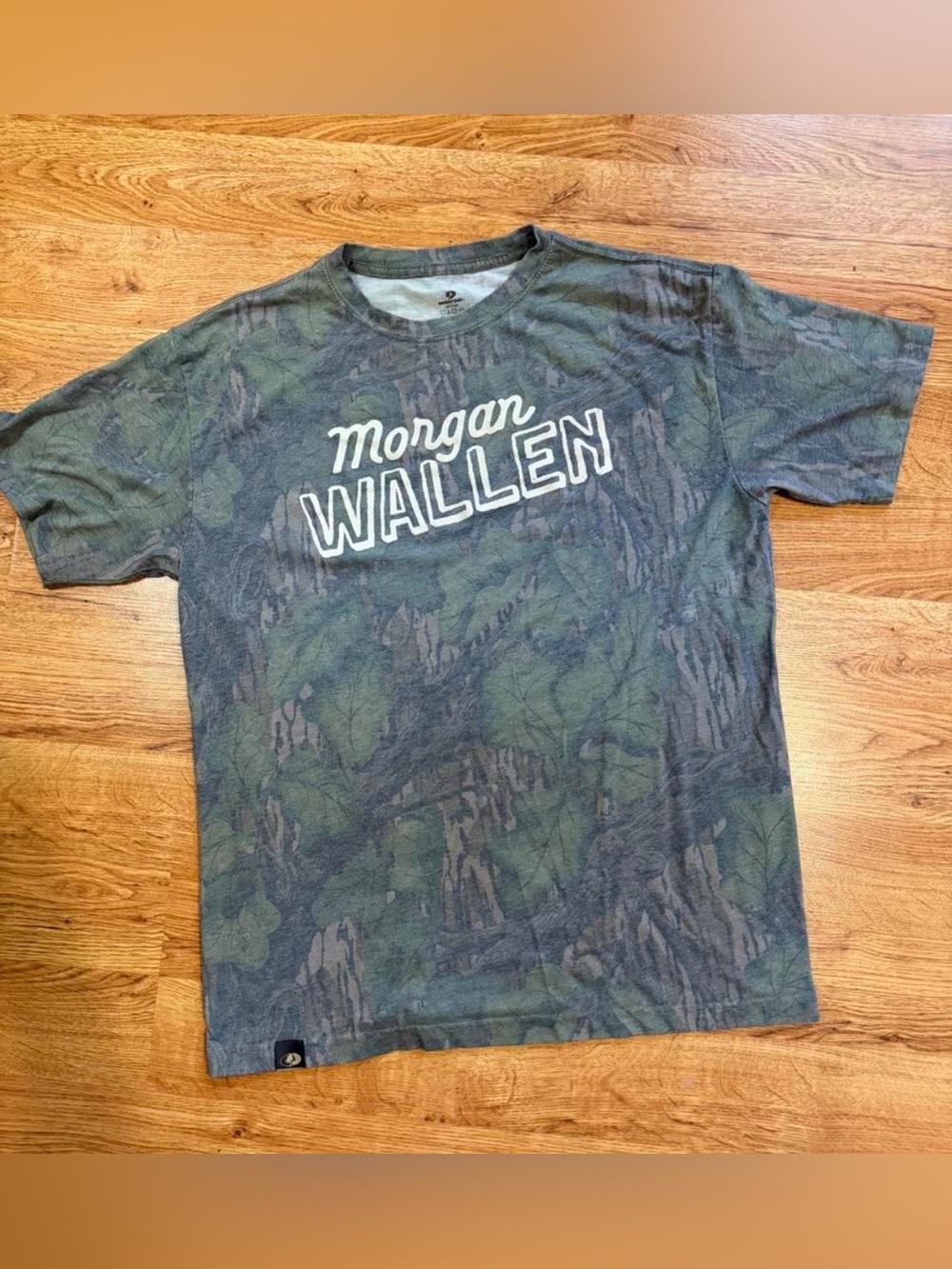 Morgan Wallen Official Merch large Still The Problem Tour Camo Mossy Oak shirt